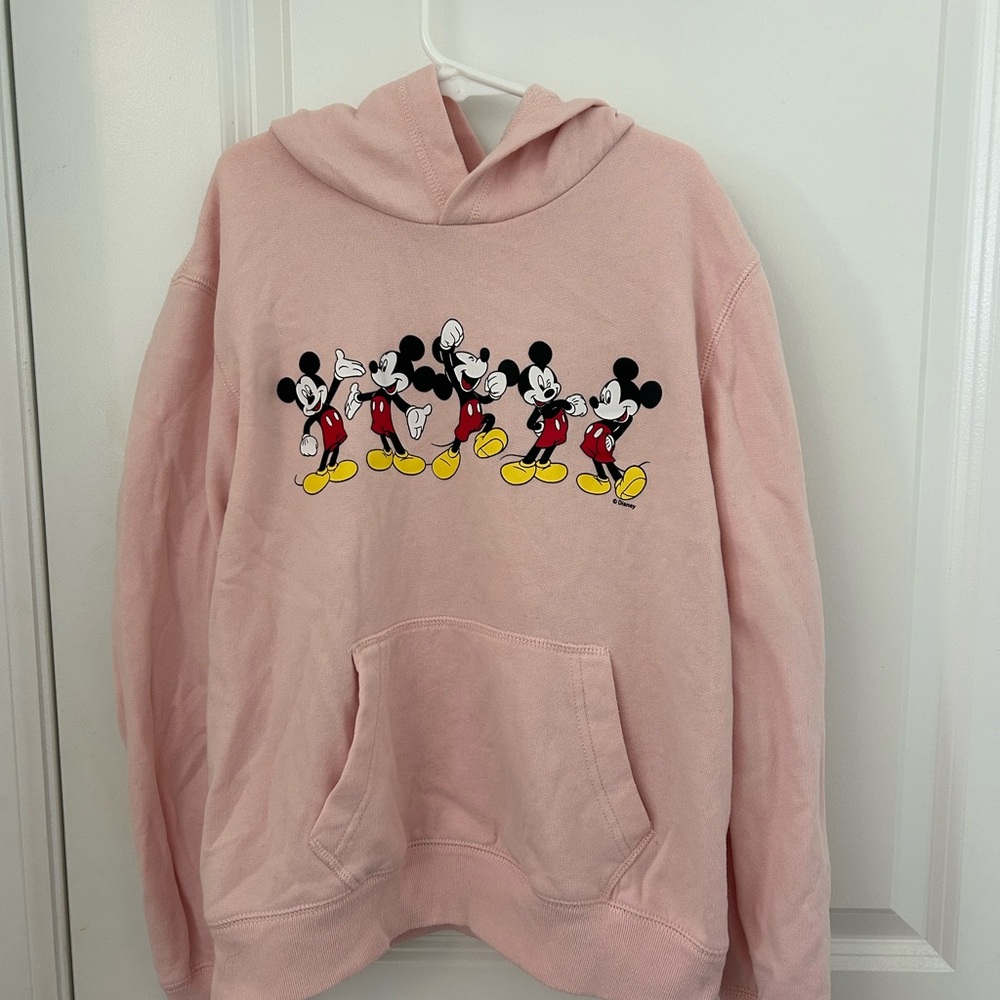 abercrombie kids Pink Mickey Mouse Graphic Hoodie